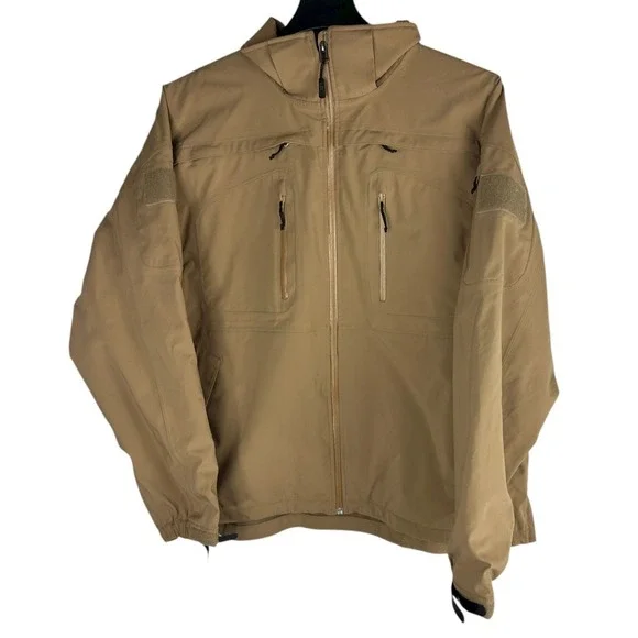 5.11 Tactical Sabre 2.0 Jacket Coyote Tan Khaki Men's Size XL Full Zip No Hood - Picture 4 of 16